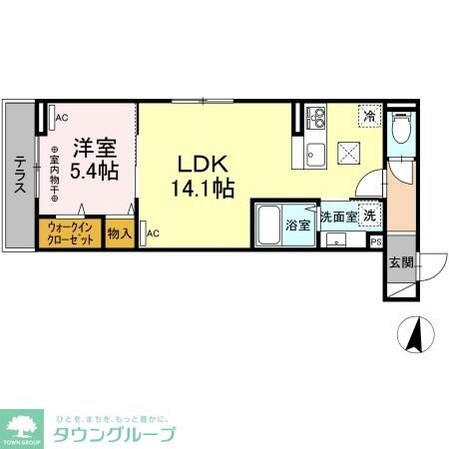サウダージ元横山の物件間取画像